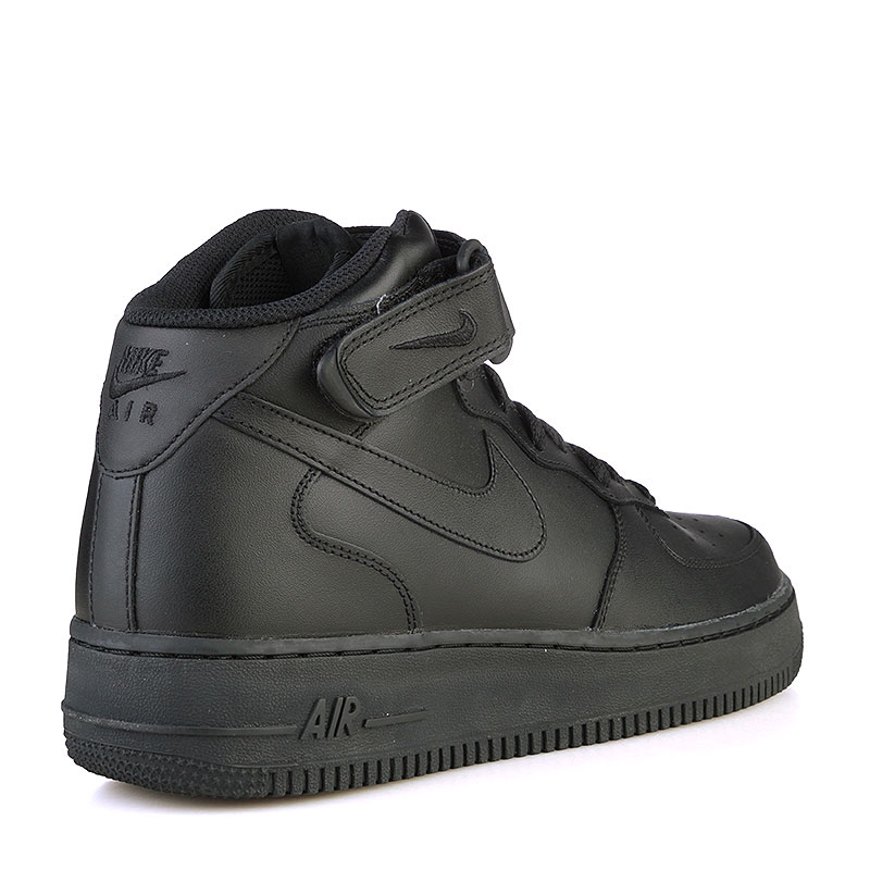 мужские черные кроссовки Nike Air Force 1 Mid '07 315123-001 - цена, описание, фото 2